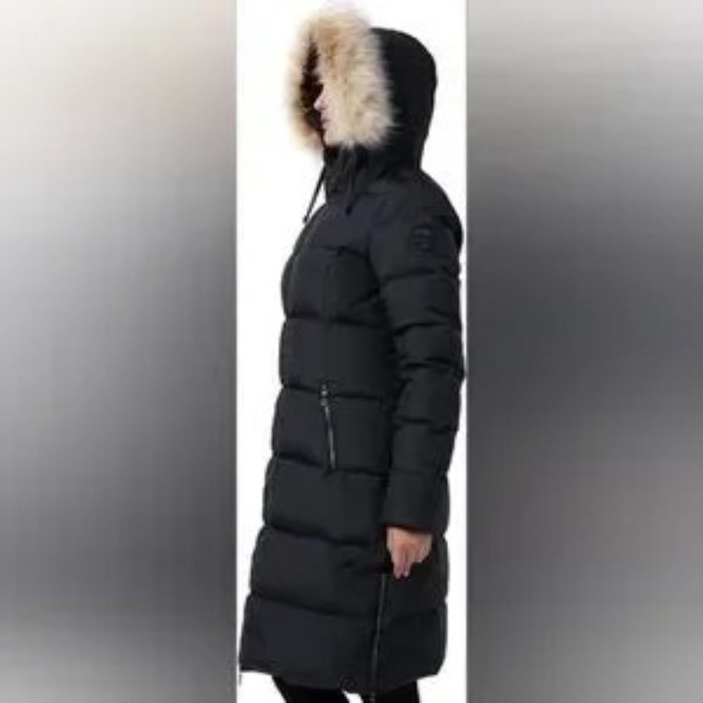 Pajar Canada Jayde genuine fur trim long goose down coat -size M